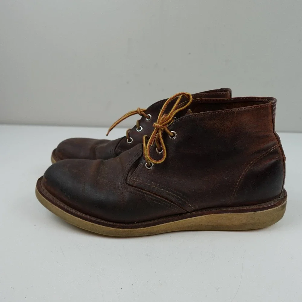 Red Wing Chukka Boots Shoes 3137 Boots Mens Size 11 D Brown Leather Work USA